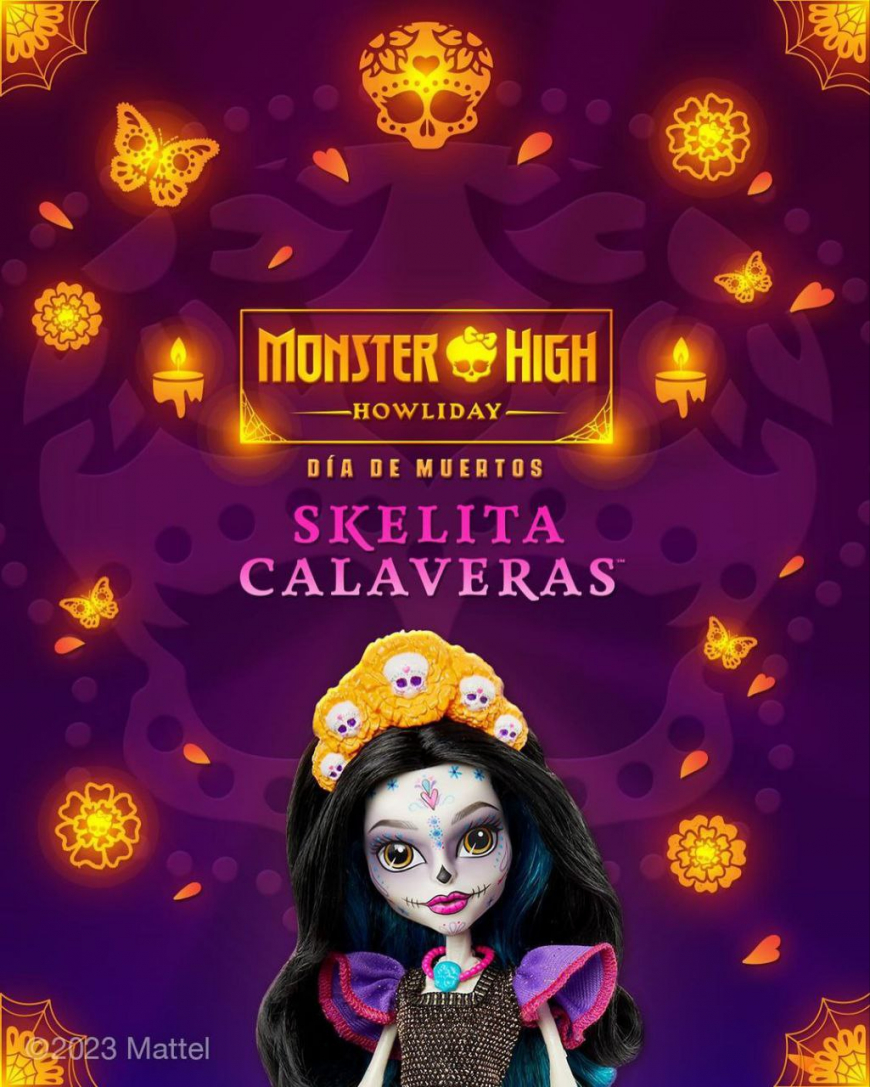 Monster High Howliday Skelita Calaveras Dia de Muertos 2023 doll