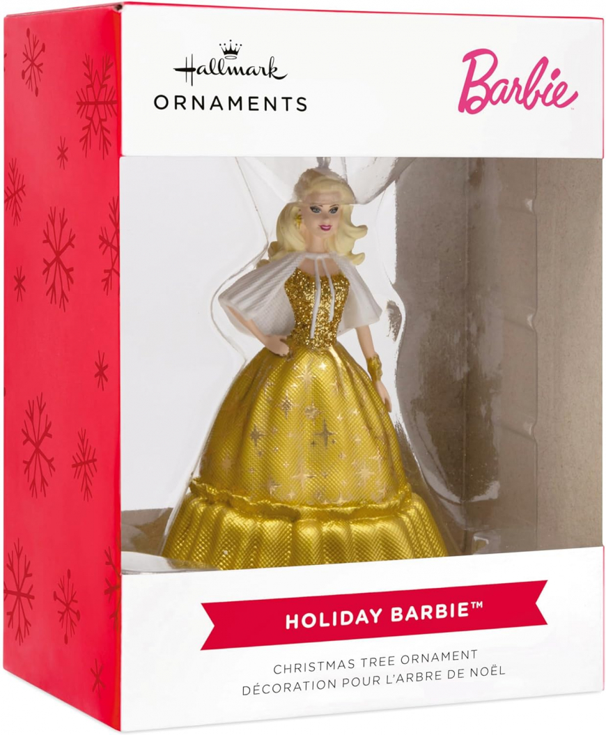 Holiday Barbie 2023 Christmas Ornament Blonde