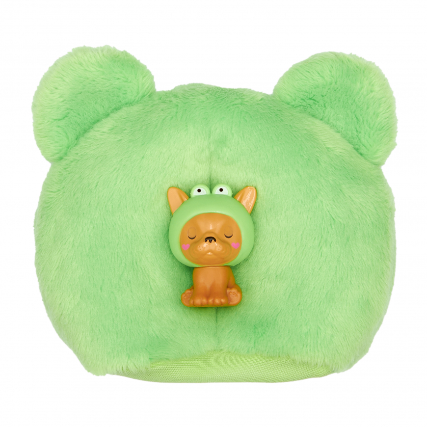 Barbie Cutie Reveal HRK24 doll puppy in a plush green frog costume