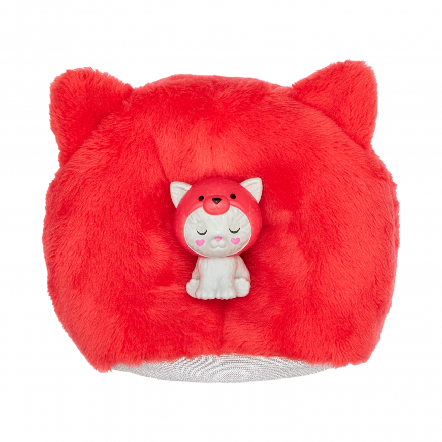 Barbie Cutie Reveal HRK23 doll kitten in a plush red panda costume
