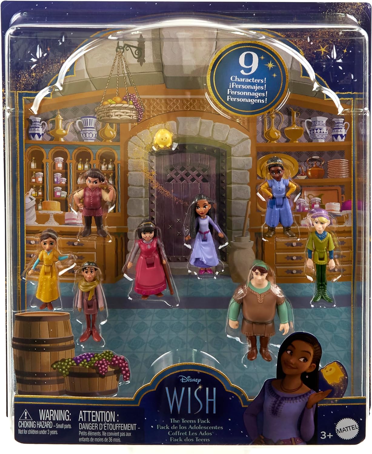 Mattel Disney Wish Asha of Rosas Poupée et étoile articulée avec tenue  amovible, chante « This Wish » en anglais : : Jeux et Jouets