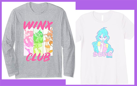 Winx Club T-Shirts, long sleeves and hoodies with new official art