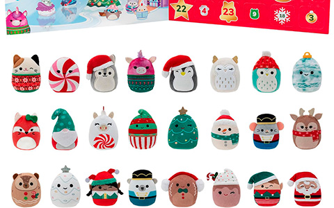 Squishville Squishmallows Advent Calendar with 24 Exclusive Festive Squishmallows