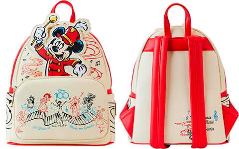 Loungefly Mickey Musician Disney 100 Anniversary Mini-Backpack