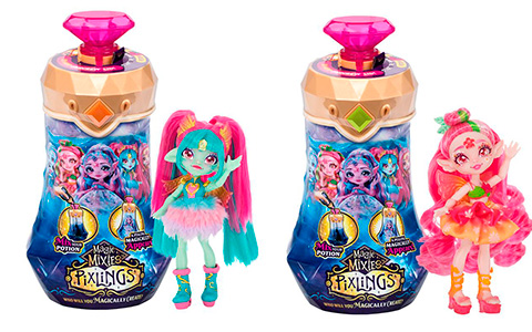 New Magic Mixies Pixlings Faye and Amber dolls