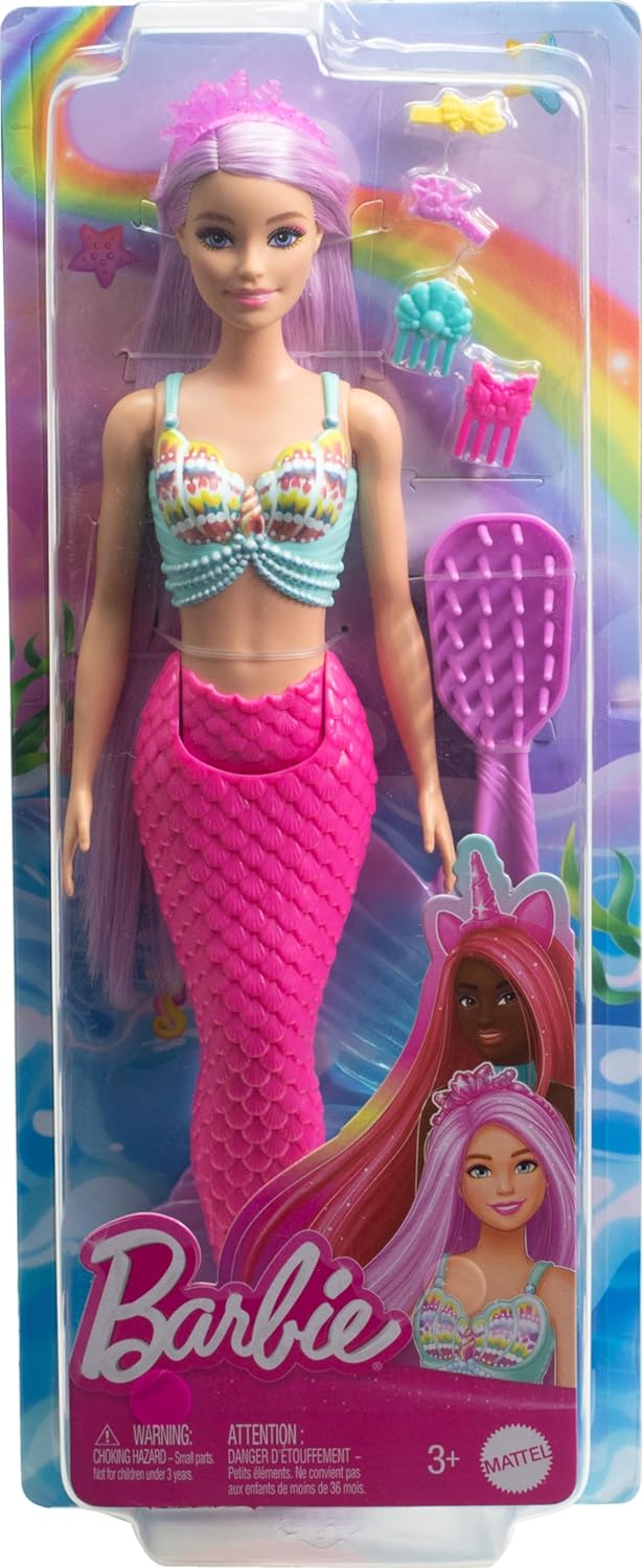 Barbie A Touch of Magic mermaid with long hair doll HRR00