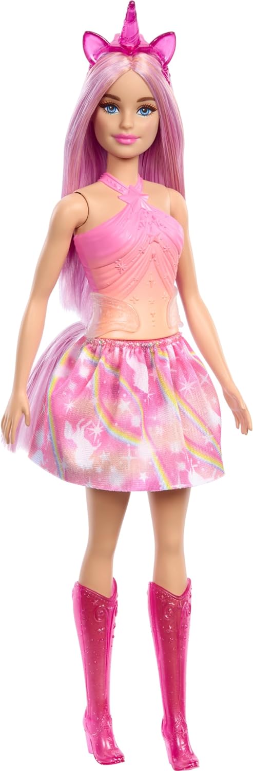 Barbie A Touch of Magic Unicorn Pink Doll HRR13
