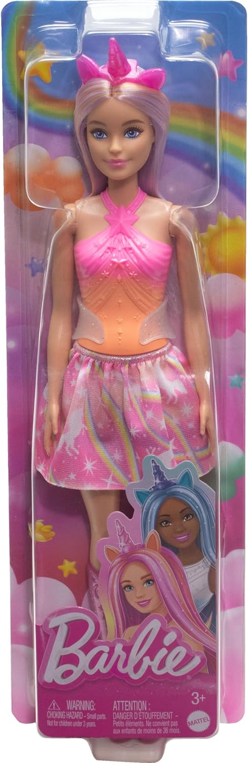 Barbie A Touch of Magic Unicorn Pink Doll HRR13