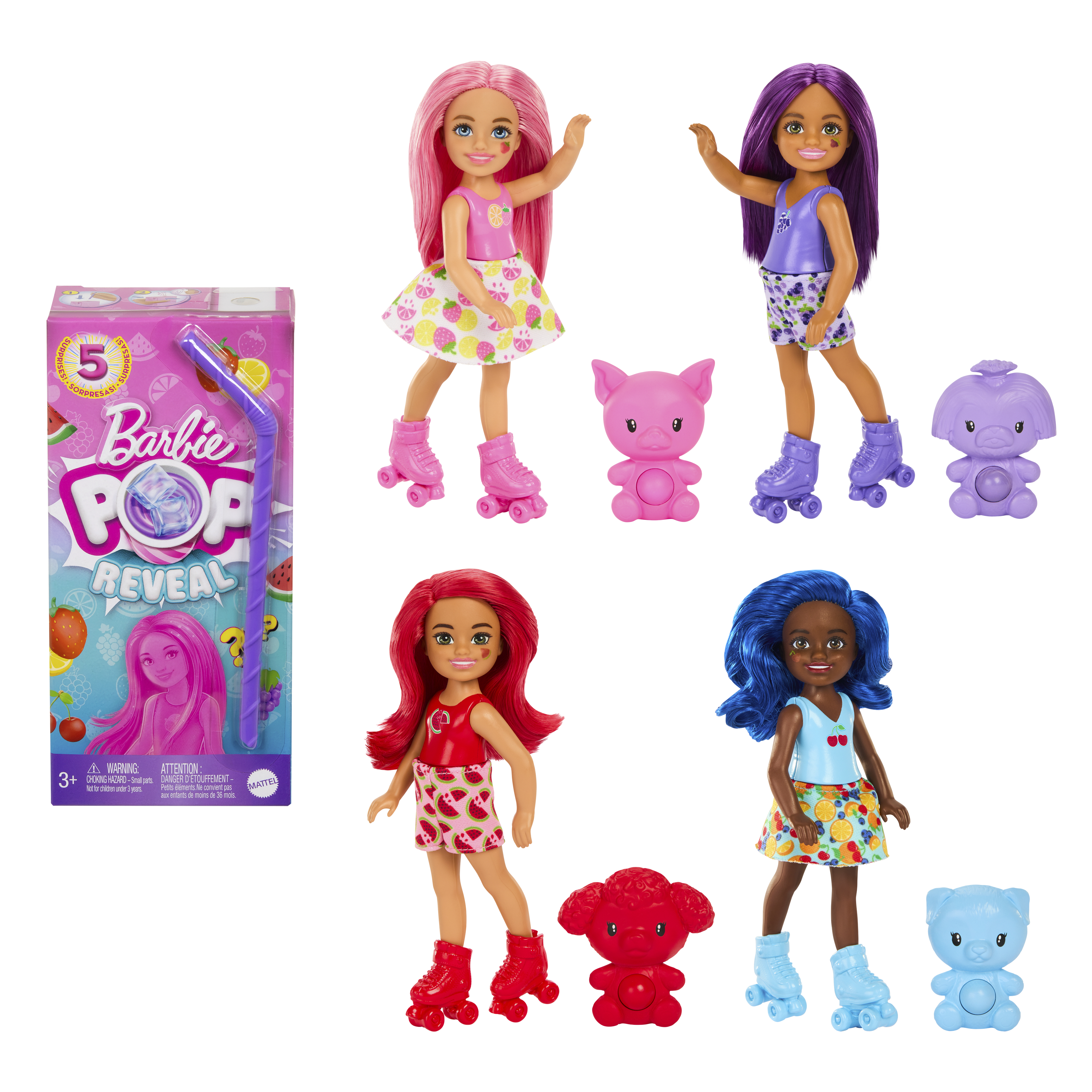 Barbie Pop Reveal Dolls, Fruit Series