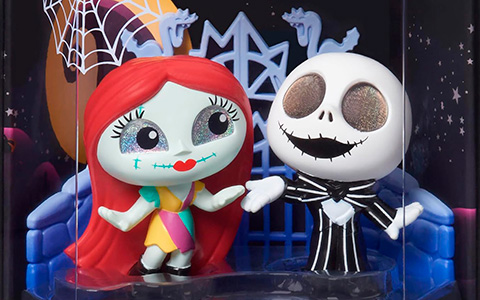 DOORABLES Disney Grand Entrance 3-inch Collectible Figures Jack Skellington and Sally