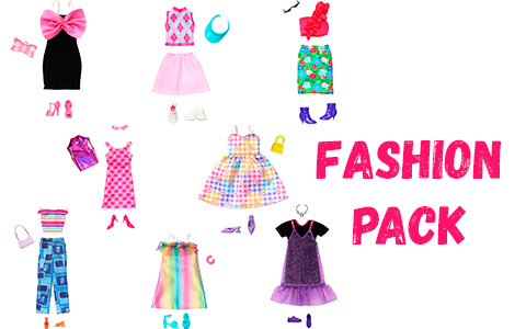 Barbie Fashion Pack with 13 Pieces of Clothing