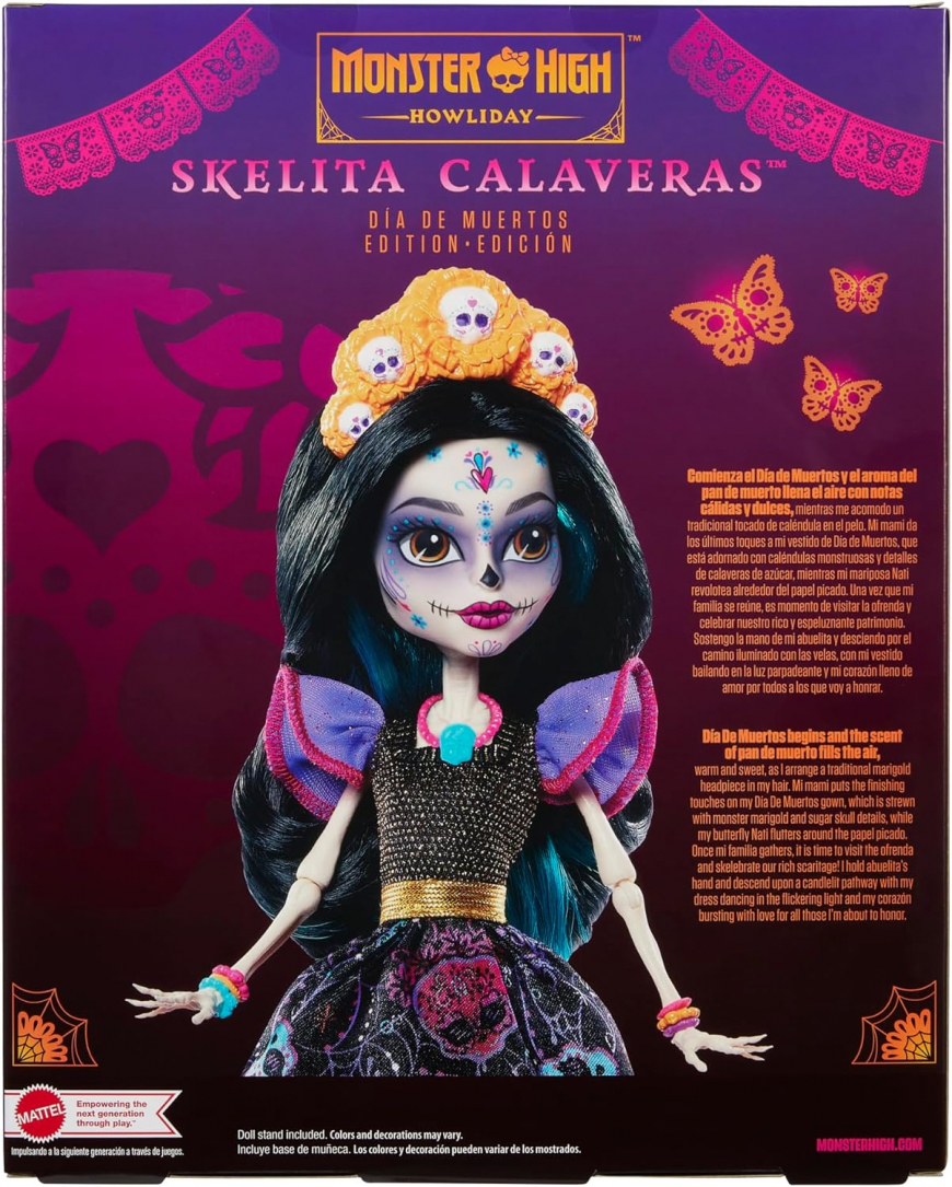 Monster High Howliday Skelita Calaveras Dia de Muertos 2023 doll