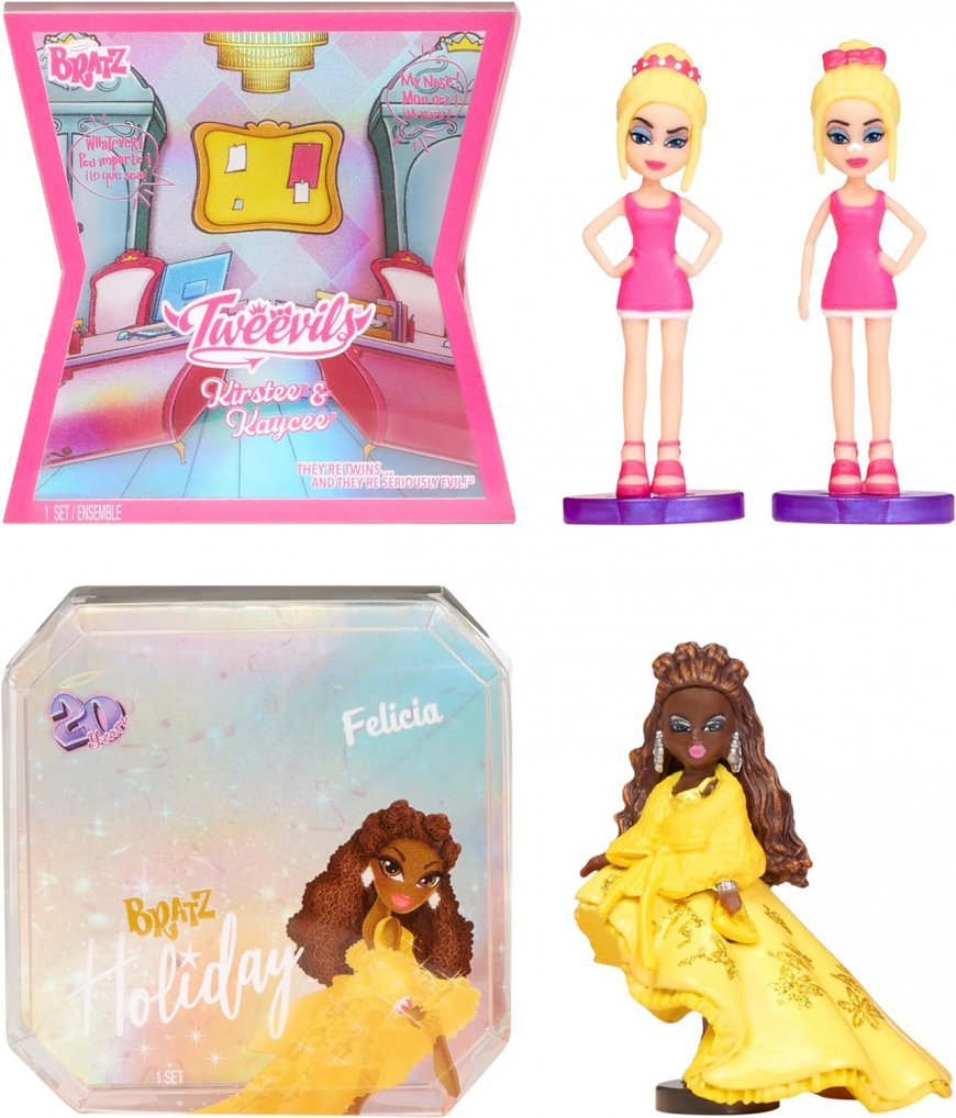 MGA's Miniverse Bratz Mini's 2-Pack Collector Edition: Holiday Felicia and Tweevils