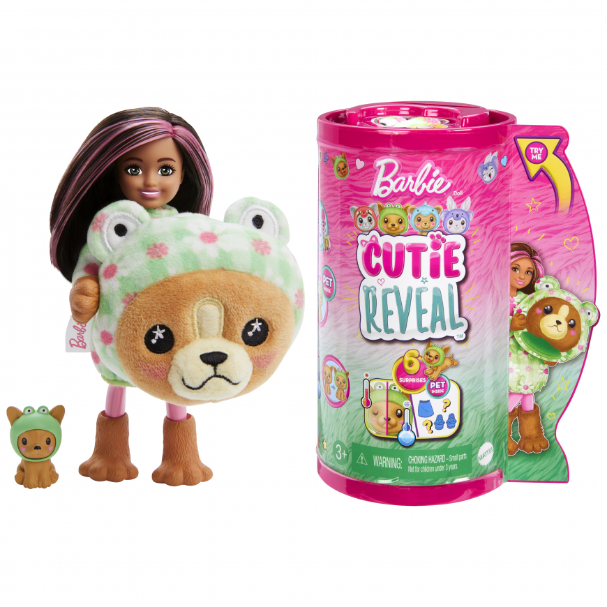 Barbie Cutie Reveal Chelsea Dog as a Frog Doll HRK29