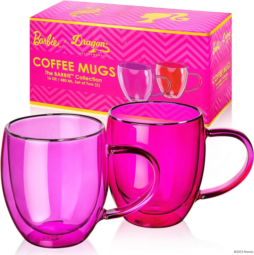 Dragon Glassware x Barbie Glass Coffee Mugs