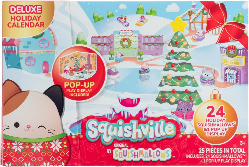 Squishville Squishmallows Advent Calendar with 24 Exclusive Festive Squishmallows