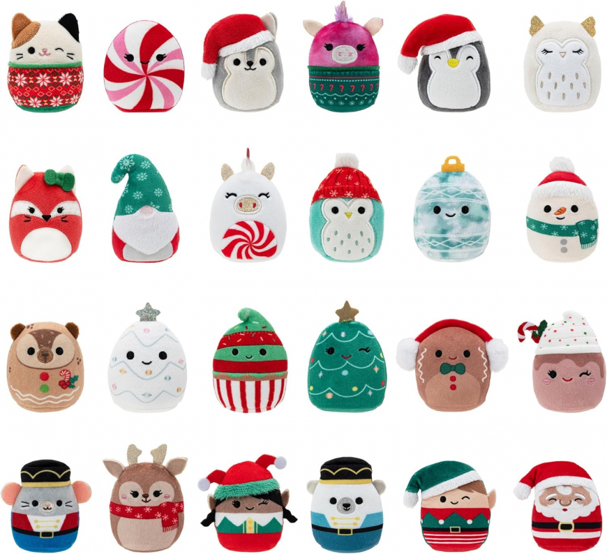 Squishville Squishmallows Advent Calendar with 24 Exclusive Festive Squishmallows