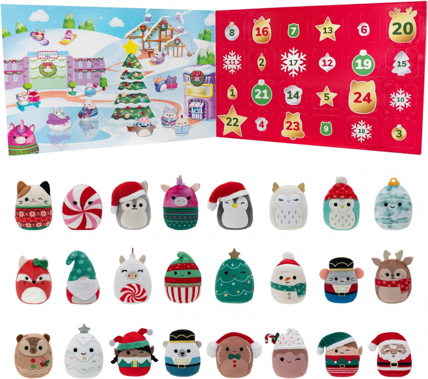 Squishville Squishmallows Advent Calendar with 24 Exclusive Festive Squishmallows