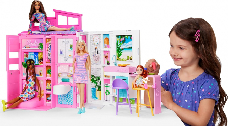 Barbie Barbie Getaway doll house with doll HRJ77