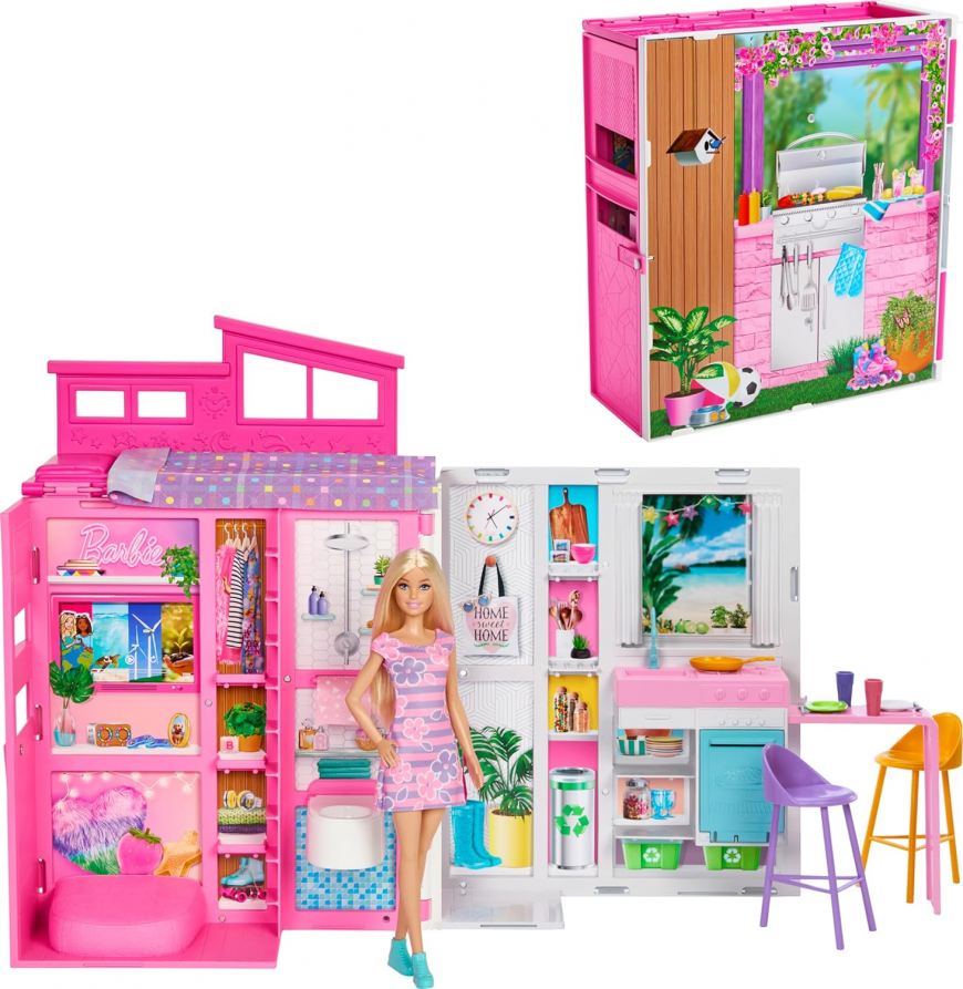 Barbie Barbie Getaway doll house with doll HRJ77