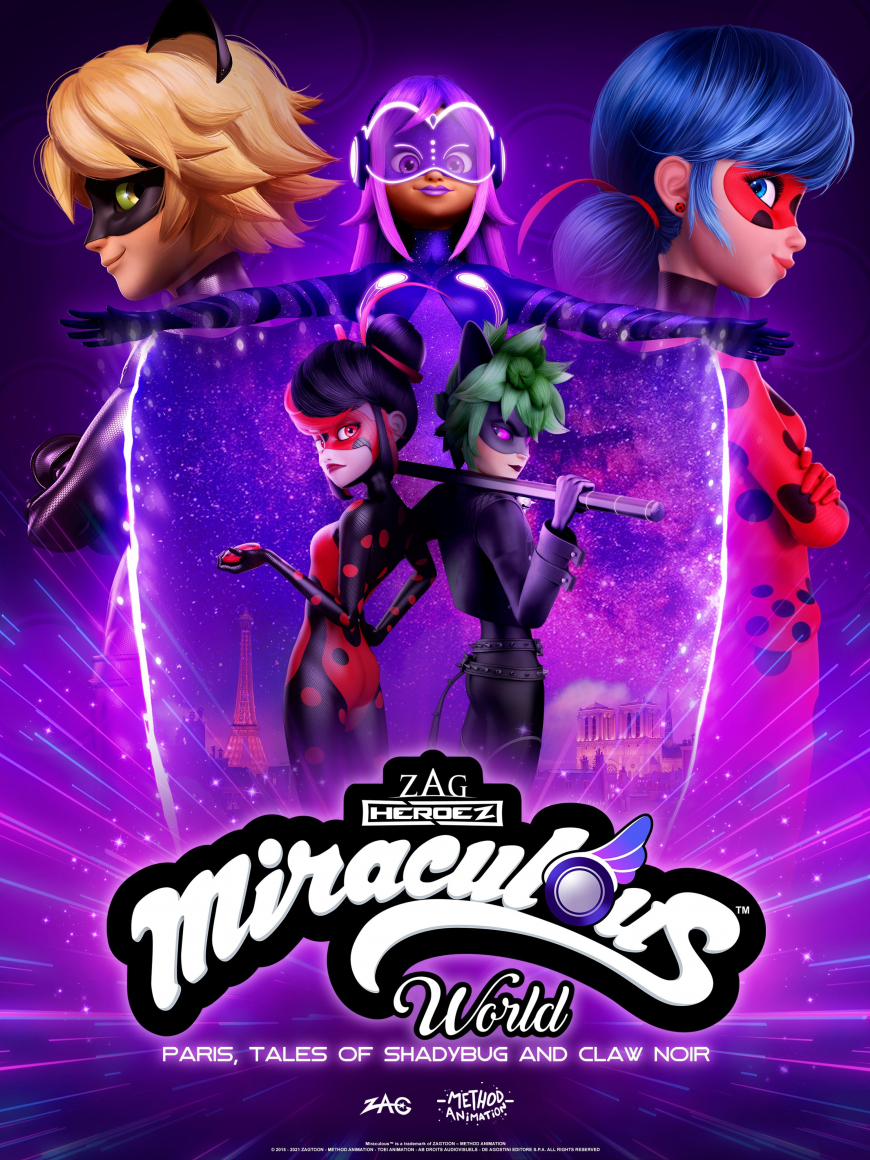 Miraculous World Paris: The Tales of Shadybug and Claw Noire HD poster