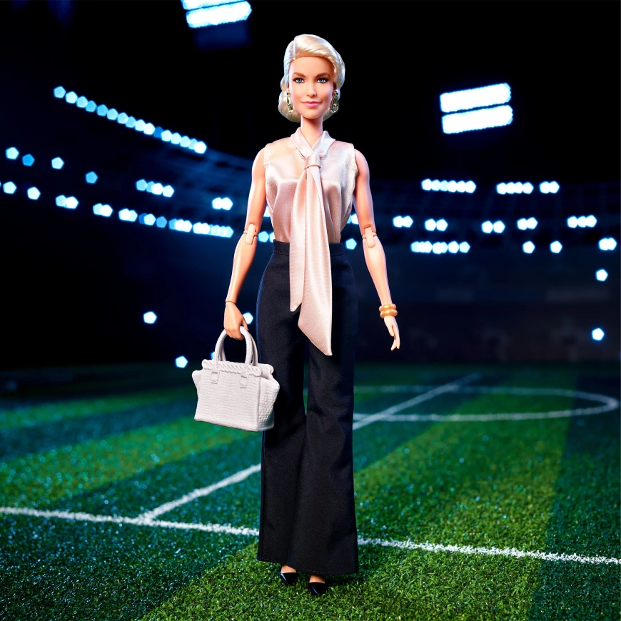 Barbie x Ted Lasso Barbie Rebecca Welton doll