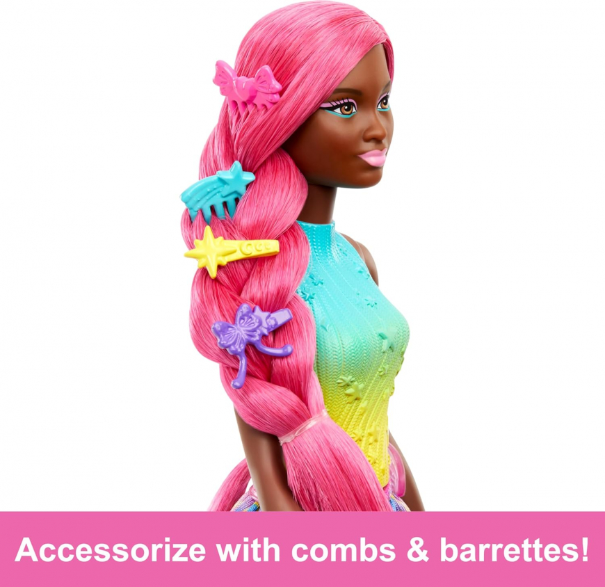 Barbie A Touch of Magic unicorn with long hair doll HRR01