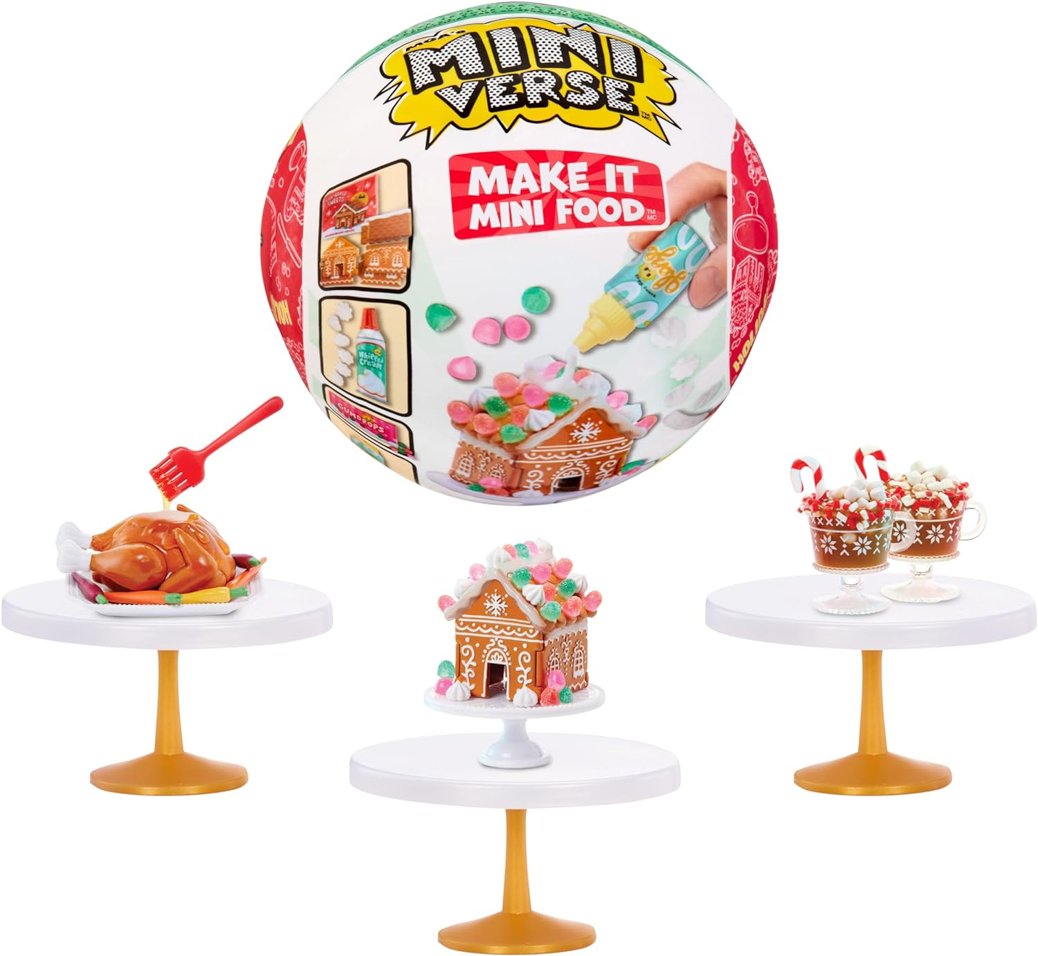 MGA's Miniverse Make It Mini Food Diner Series 1 Ice Cream Shop Bundle Mini  Collectibles 3 Pack