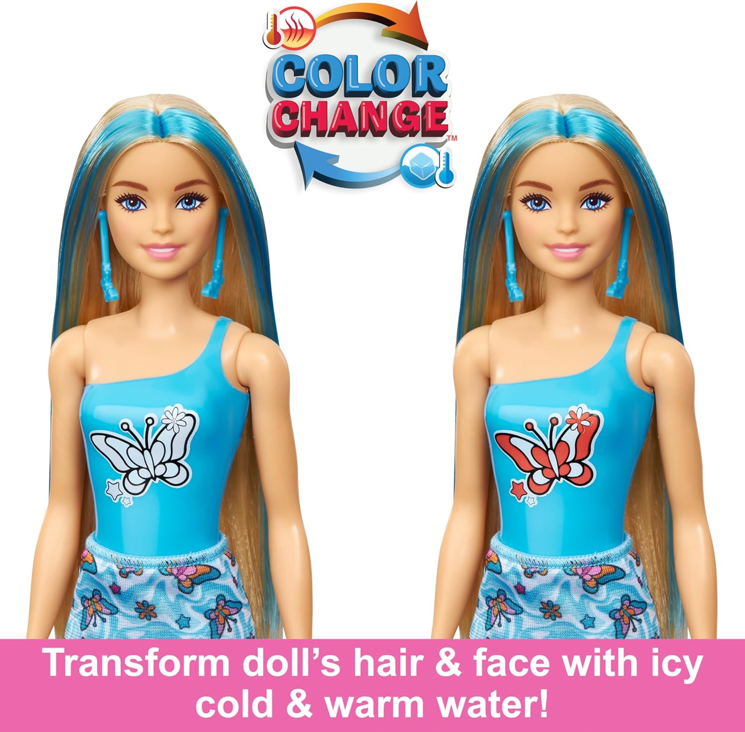 Barbie Color Reveal Doll With 6 Surprises, Totally Denim Series