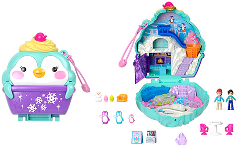 Polly Pocket Disco Dance Fashion Reveal Doll & Playset with Unboxing  Surprises & Water Play