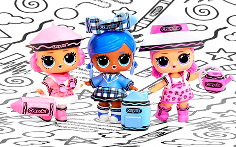 New LOL Surprise Loves Crayola dolls