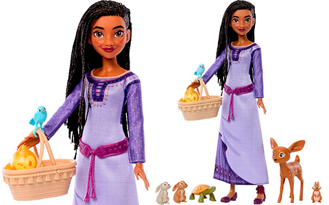Disney's Wish Woodland Animals of Rosas Surprise Set with Asha doll