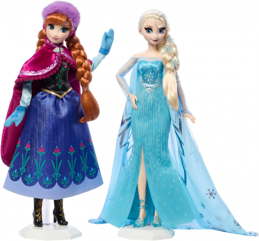 Disney Collector Frozen 10th Anniversary Elsa and Anna dolls 2 pack set from Mattel