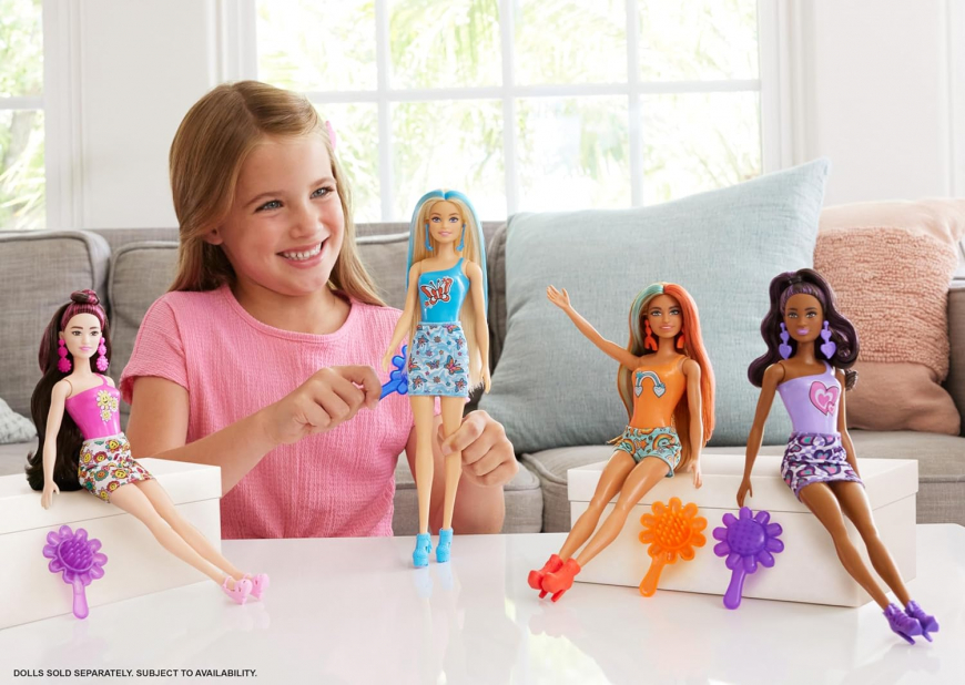 New Barbie Color Reveal 1960's fashion dolls