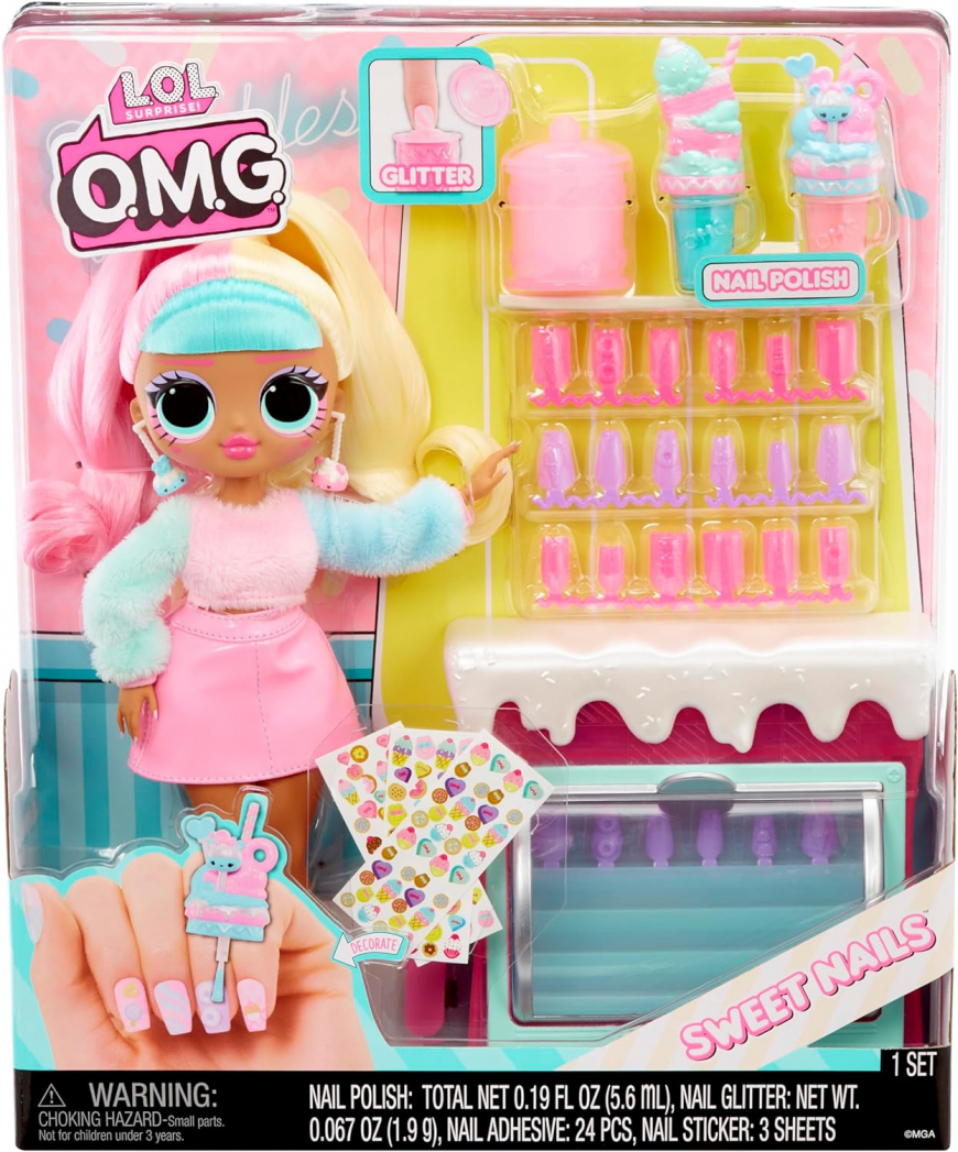 LOL OMG Sweet Nails Candylicious Sprinkles Shop doll set