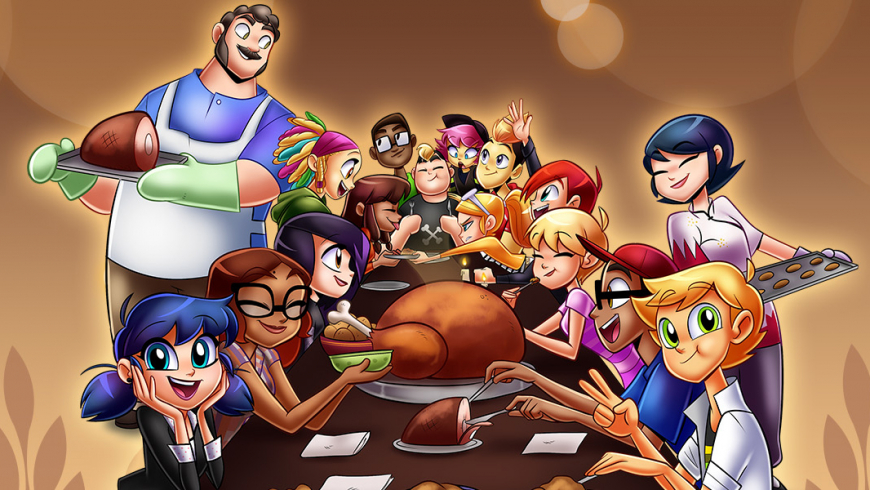 Miraculous Ladybug Thanksgiving picture