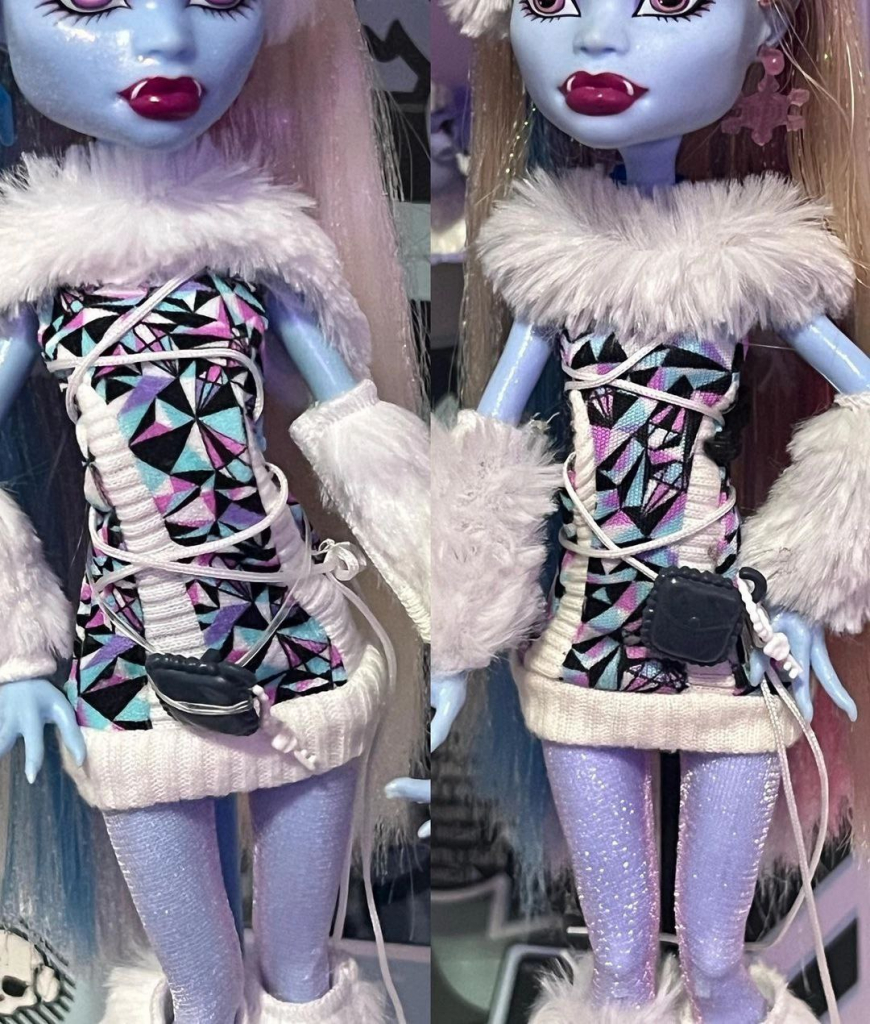 Comparison of Abbey Creeproduction (reproduction) doll with Abbey's doll from first release of Indonesia production