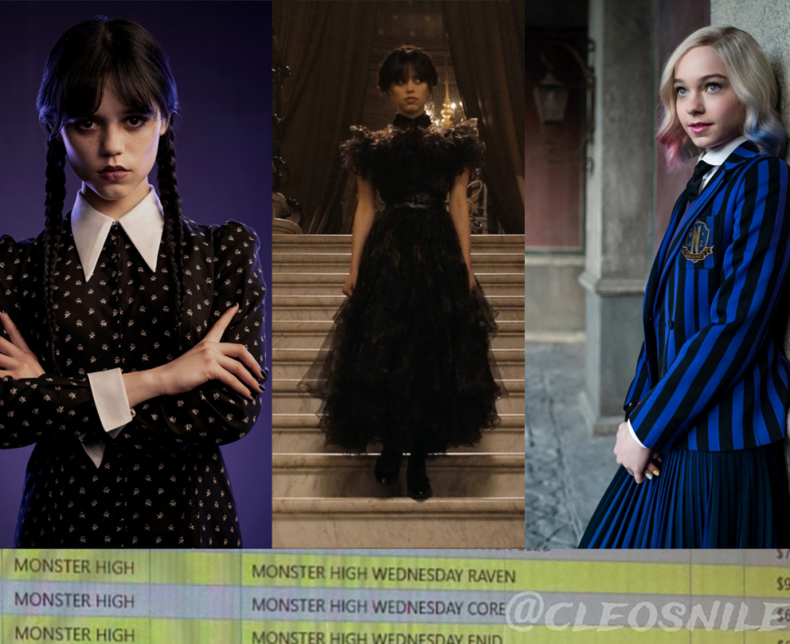 Monster High Wednesday Netflix collector dolls 2024: Wednesday Addams, Enid Sinclair and Wednesday ball dress