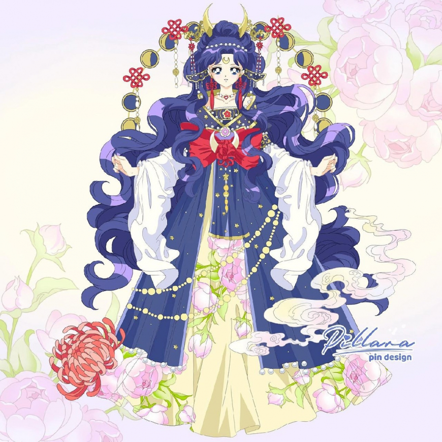 Sailor Moon in gorgeous kimono-styled dresses by Pillara