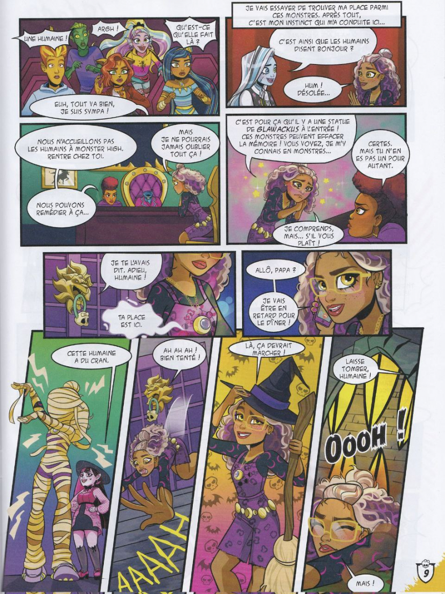 Monster High comics from French magazine