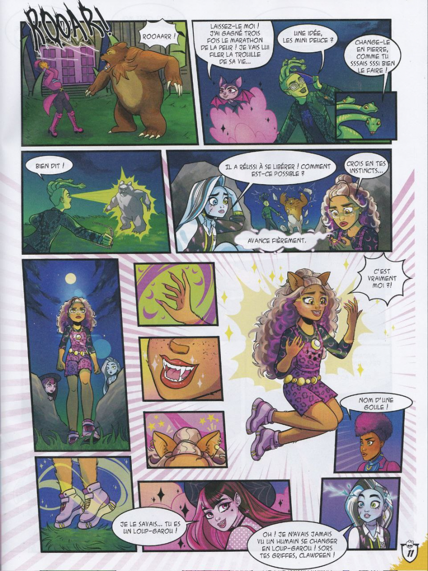 Monster High comics from French magazine