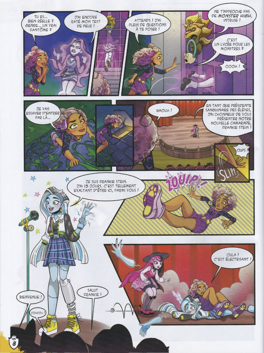 Monster High comics from French magazine