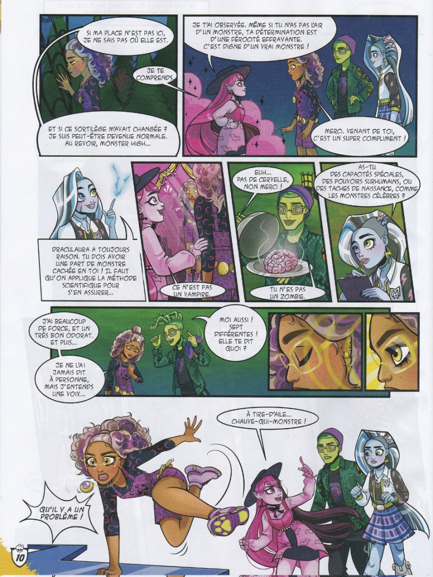 Monster High comics from French magazine