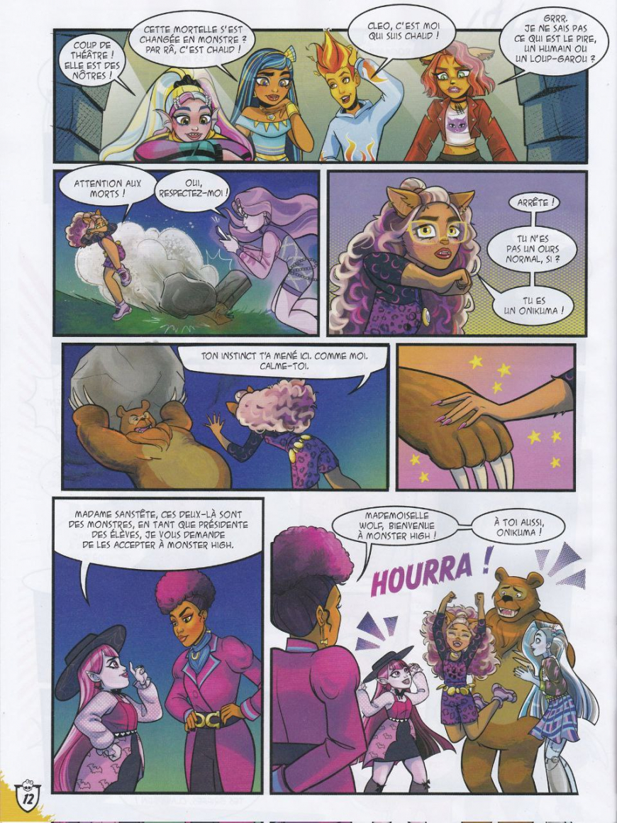 Monster High comics from French magazine
