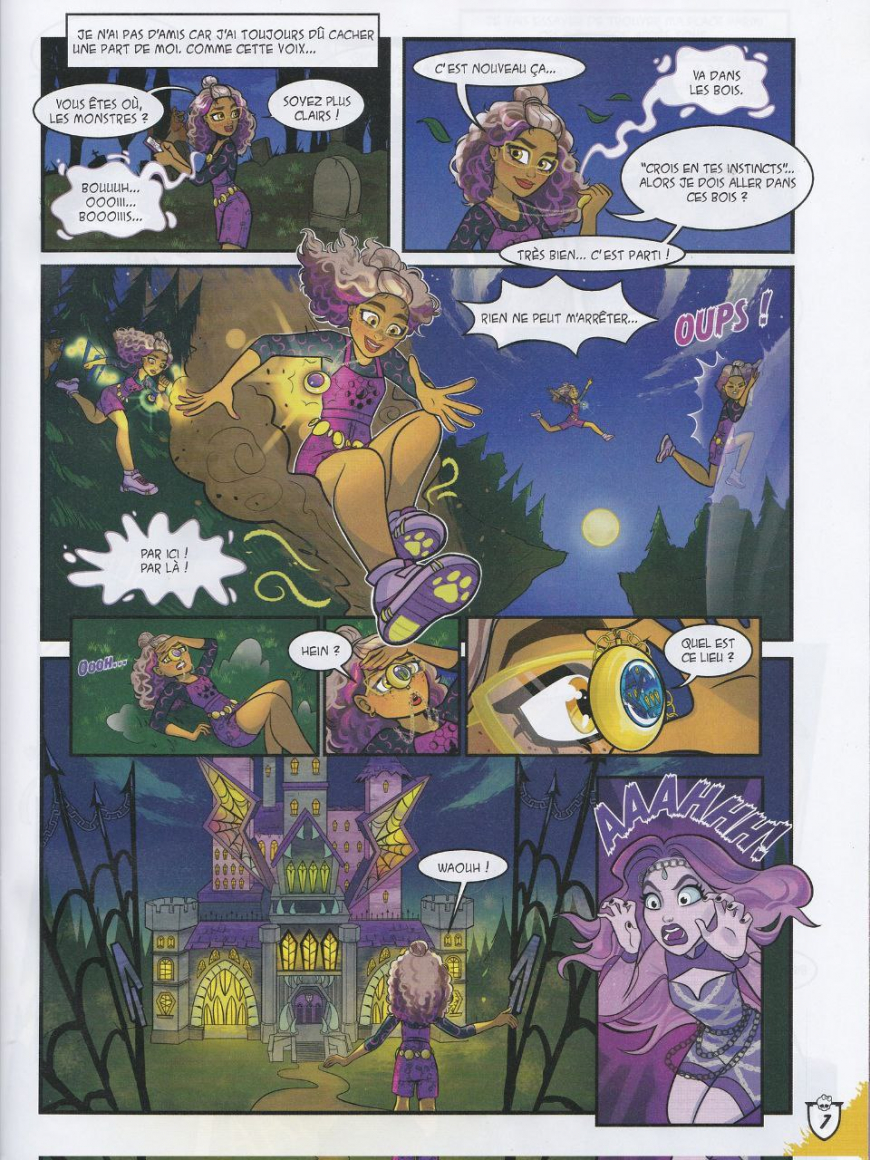 Monster High comics from French magazine