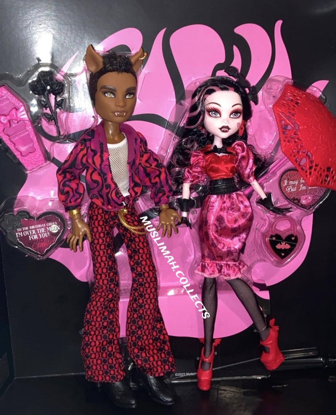 Monster High Howliday Love Edition Draculaura and Clawd 2 pack