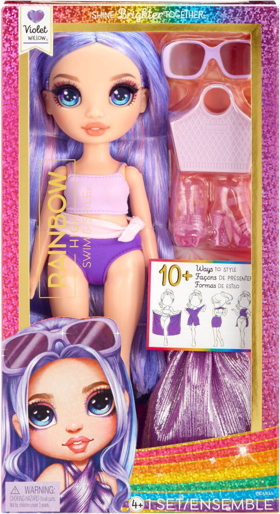 Rainbow High Swim and Style Violet doll