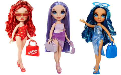 Rainbow High Swim and Style dolls 2024: Sunny, Skyler, Violet, Ruby
