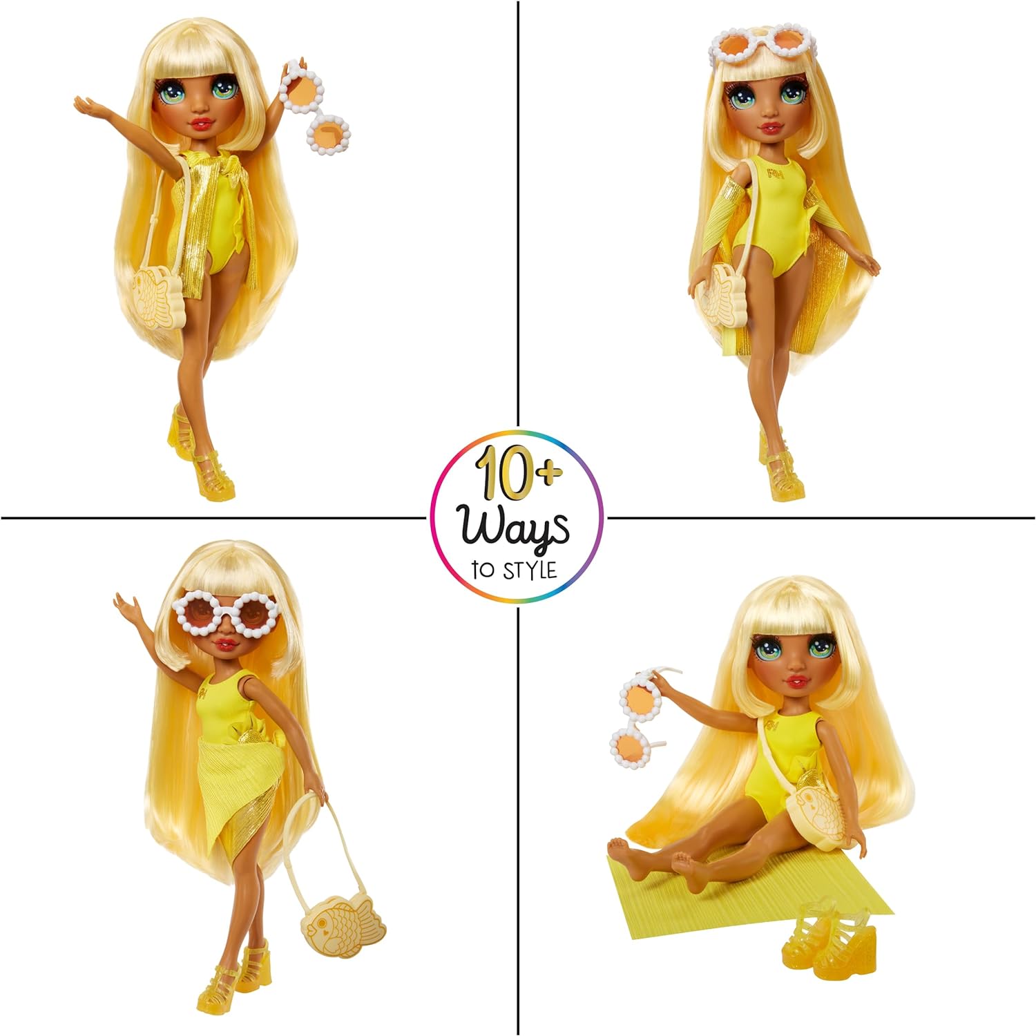 Rainbow High Swim and Style dolls 2024: Sunny, Skyler, Violet