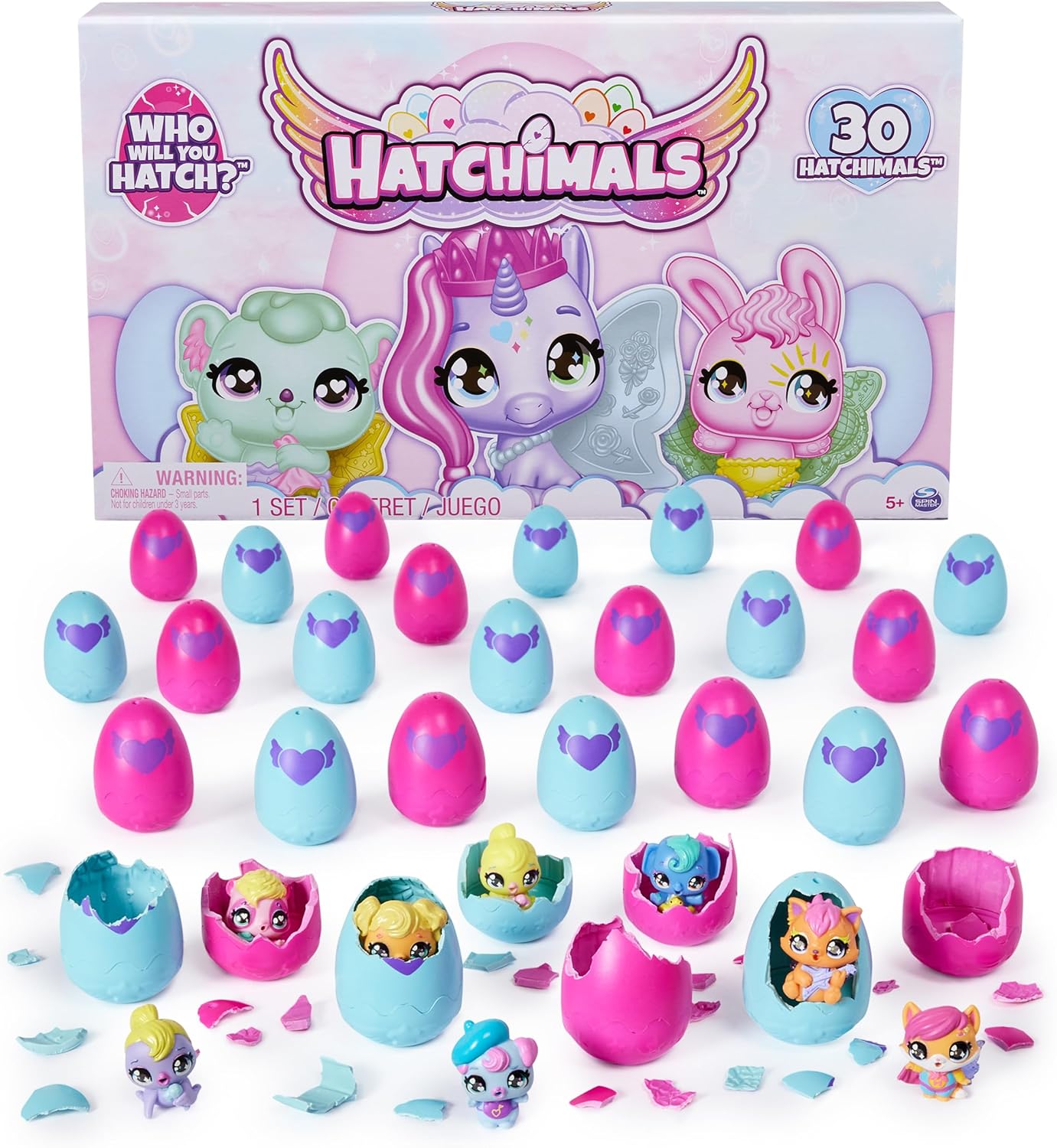 Hatchimals CollEGGtibles 30 Egg Pack with 30 super cute Hatchimals  characters 